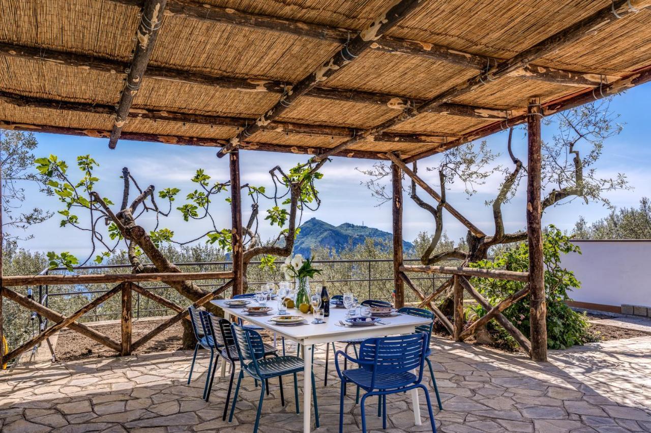 Villa Rusinella Minimalist Retreat With Sea Views Massa Lubrense Exterior photo